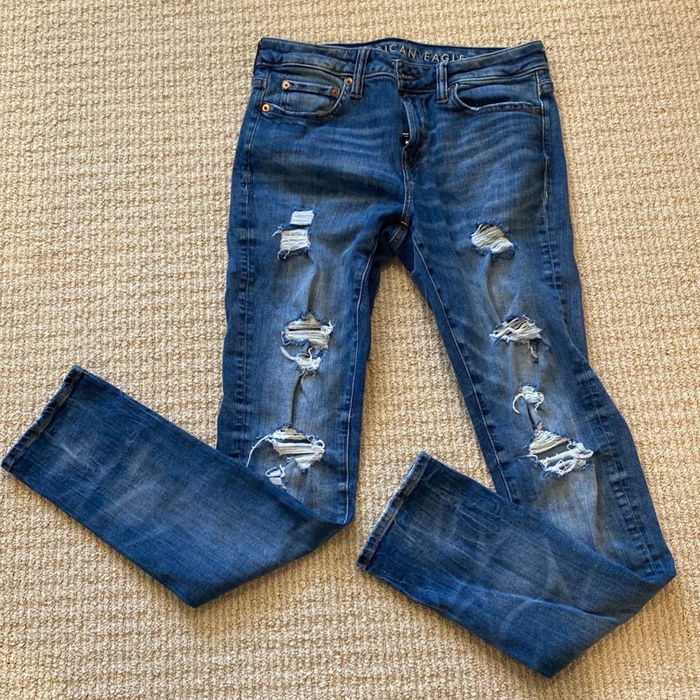 American Eagle ripped jeans